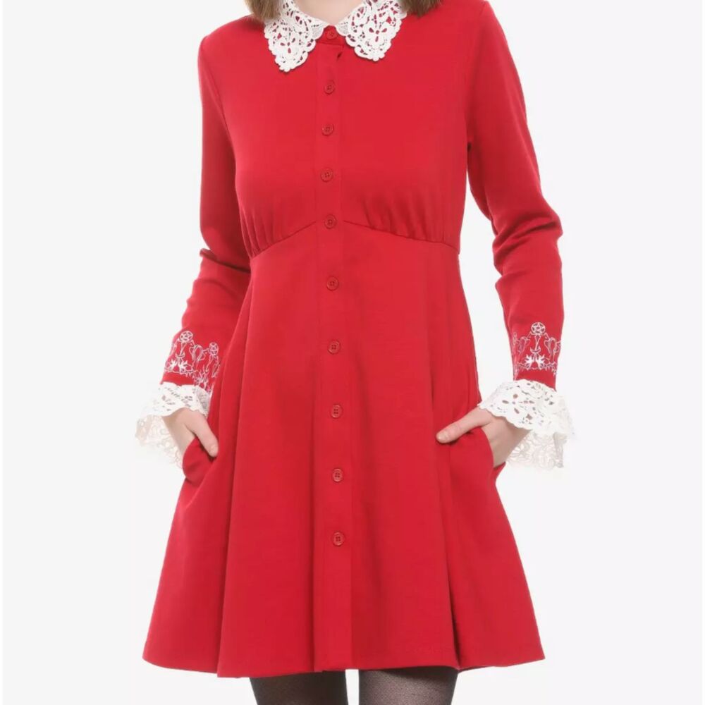 RARE Chilling Adventures Sabrina Spellman Teenage Witch Archie Netflix Red Dress